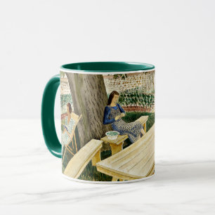 Eric Ravilious - Two Women in a Garden, Mug