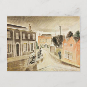 Eric Ravilious - Village Street, fine art Postcard