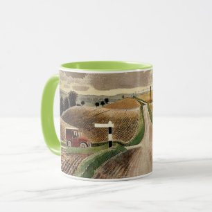 Eric Ravilious--Wiltshire Landscape, Mug