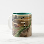 Eric Ravilious - Wiltshire Landscape, Two-Tone Coffee Mug<br><div class="desc">Eric Ravilious popular painting,  Wiltshire Landscape</div>
