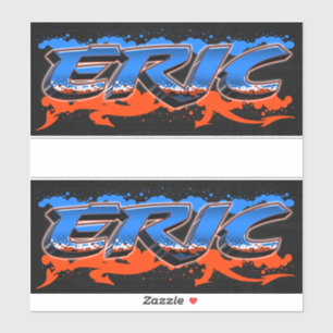 Eric Vorname Name Graffiti Aufkleber Sticker