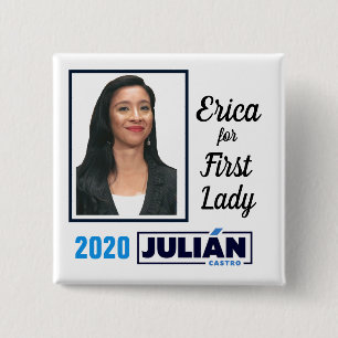 Erica Castro for First Lady 15 Cm Square Badge