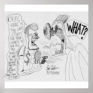 Erica Crooks Comics : Game Show scam Poster