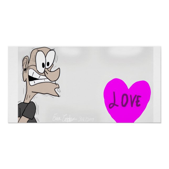 Erica Crooks Comics - Man fearing love Poster (Front)
