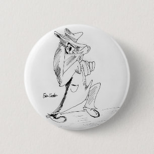 Erica Crooks Comics - sneaky villain man 6 Cm Round Badge