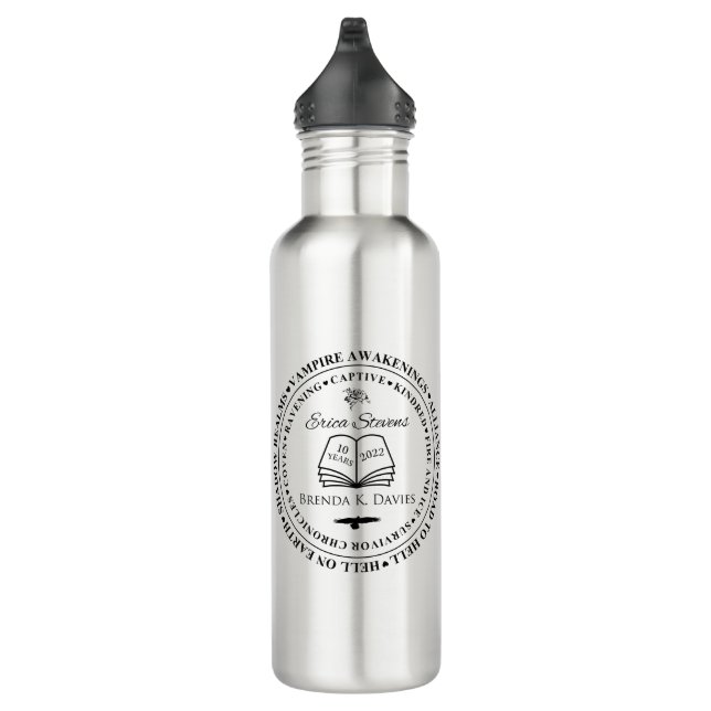 Erica Stevens Brenda K Davies 10 Year Anniversary  710 Ml Water Bottle (Right)