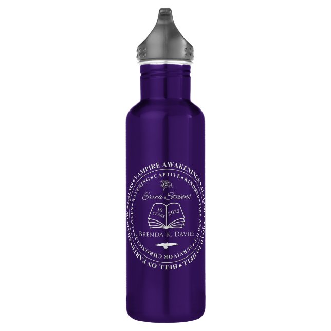 Erica Stevens Brenda K Davies 10 Year Anniversary  710 Ml Water Bottle (Right)