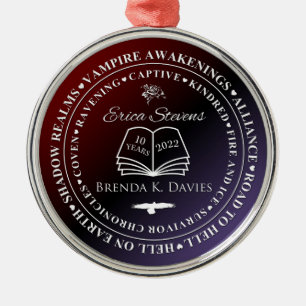 Erica Stevens Brenda K Davies 10 Year Anniversary  Metal Tree Decoration