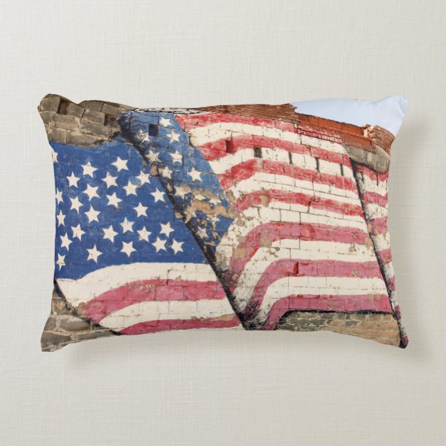 Erick, Oklahoma, USA. Route 66 Decorative Cushion (Front)