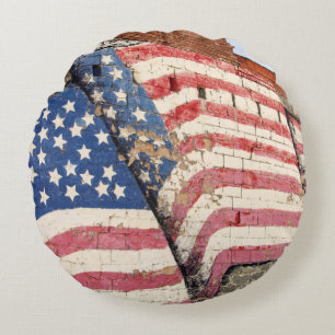 Erick, Oklahoma, USA. Route 66 Round Cushion