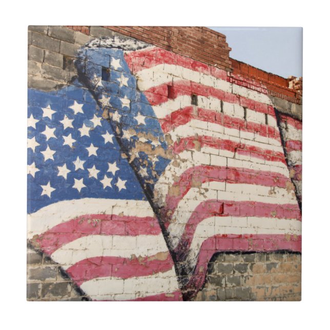 Erick, Oklahoma, USA. Route 66 Tile (Front)