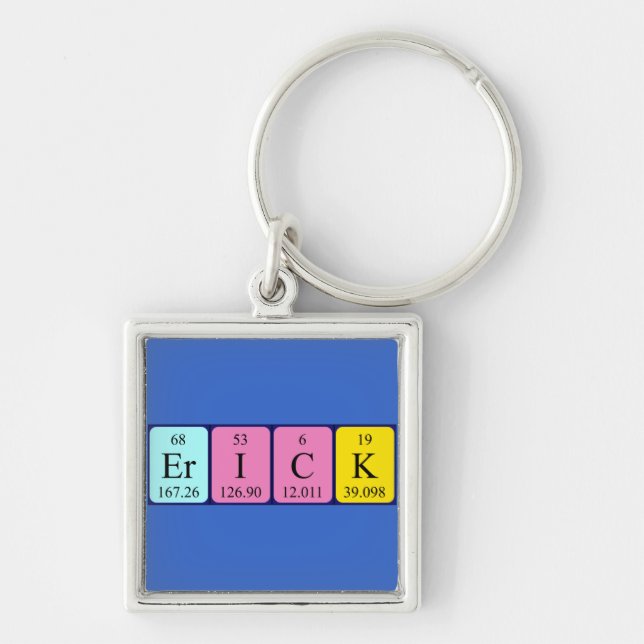 Erick periodic table name keyring (Front)