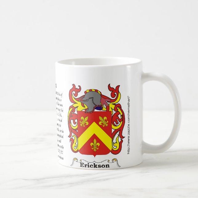 Erickson Family Coat of Arms mug (Right)