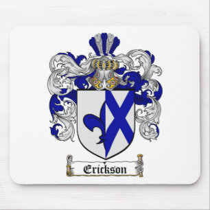 ERICKSON FAMILY CREST -  ERICKSON COAT OF ARMS MOUSE MAT
