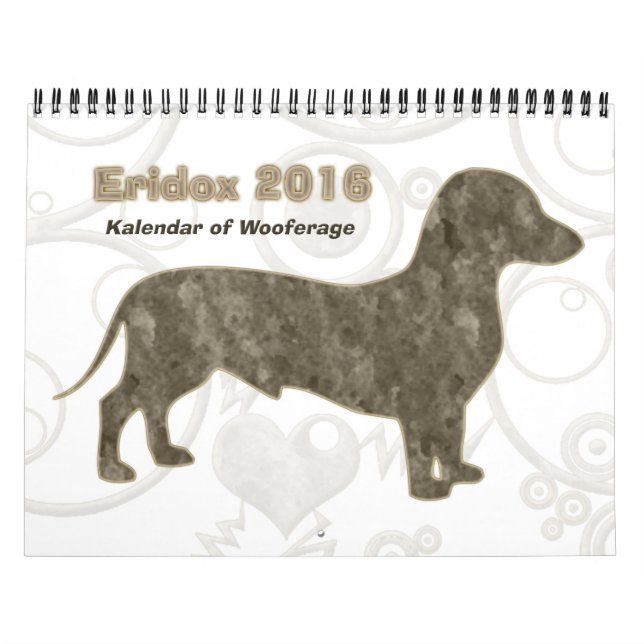 Eridox 2016 Dachshund Calendar (Cover)