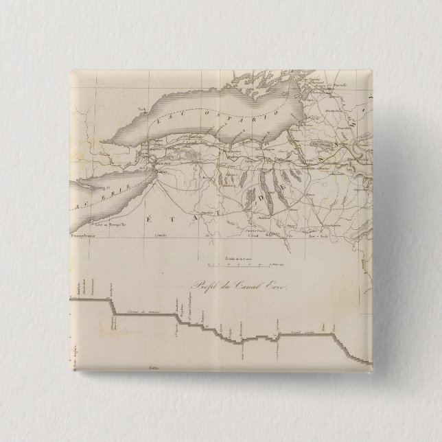 Erie Canal 15 Cm Square Badge (Front)