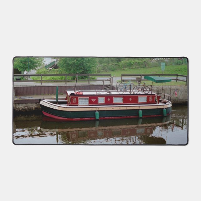 Erie Canal boat desk mat (Front)