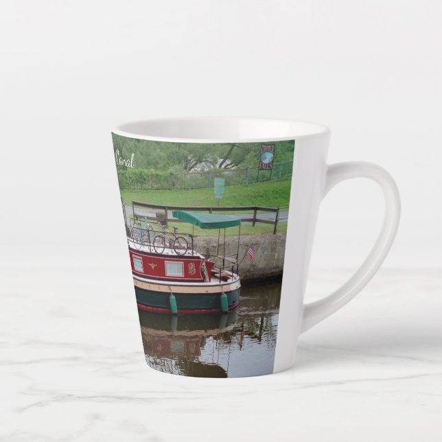 Erie Canal boat latte mug (Right)