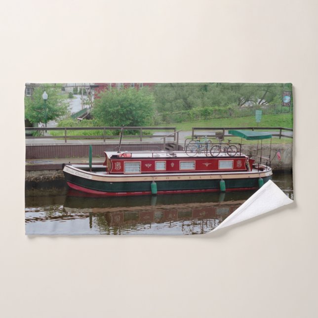 Erie Canal boat towel set (Hand Towel)