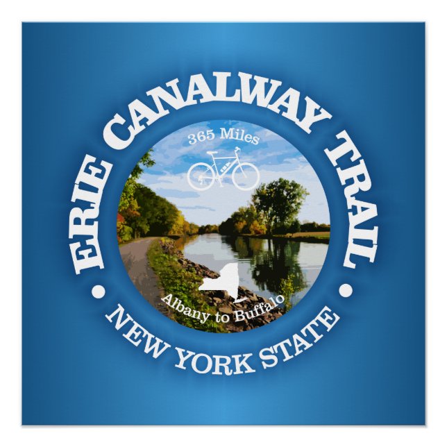 Erie Canalway Trail (cycling c) Poster (Front)