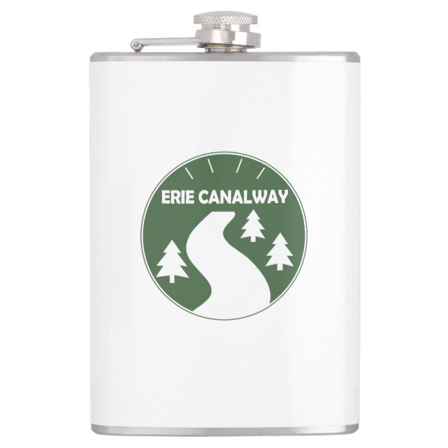 Erie Canalway Trail Hip Flask (Front)