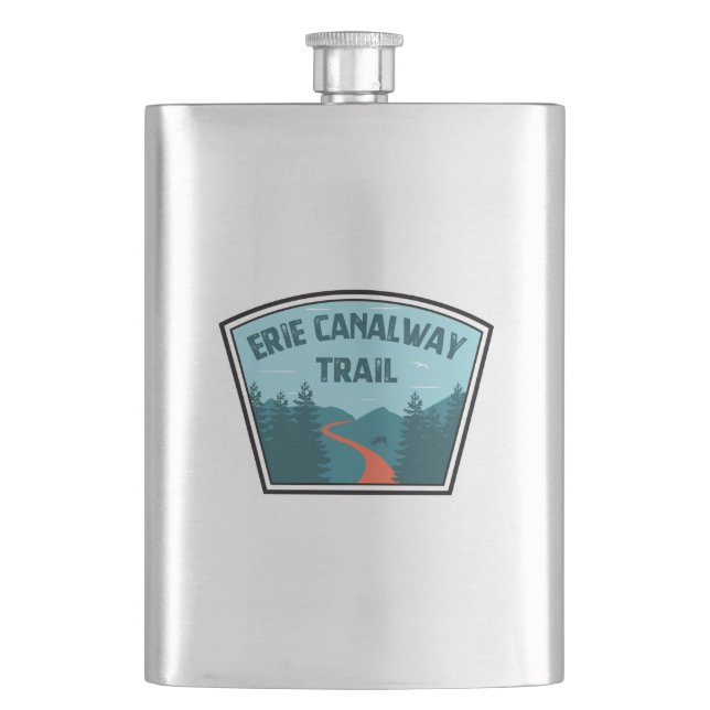 Erie Canalway Trail Hip Flask (Front)