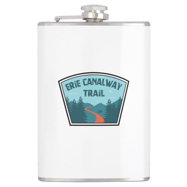 Erie Canalway Trail Hip Flask (Front)