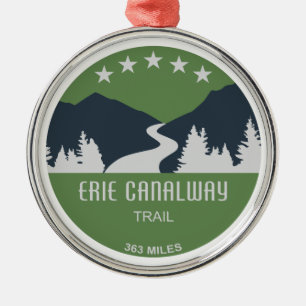 Erie Canalway Trail Metal Tree Decoration