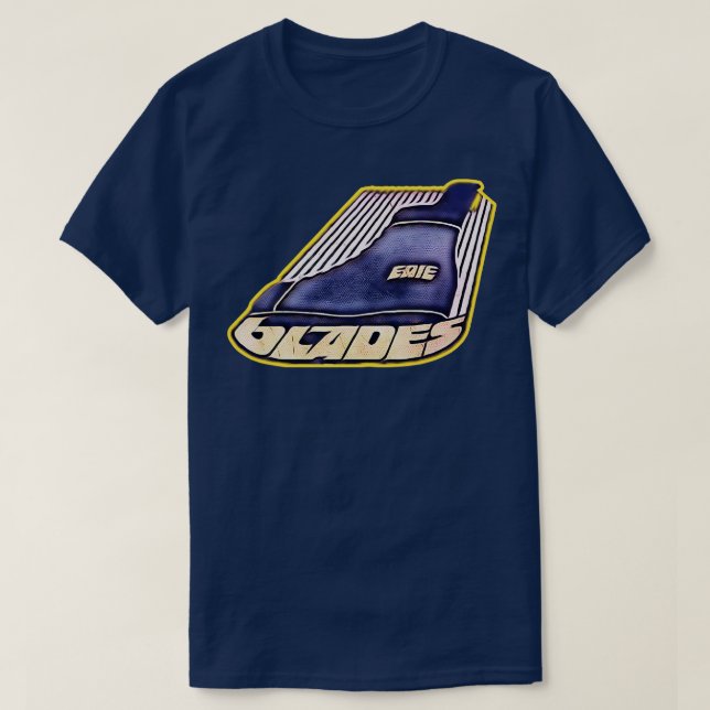 Erie Golden Blades Hockey T-Shirt (Design Front)