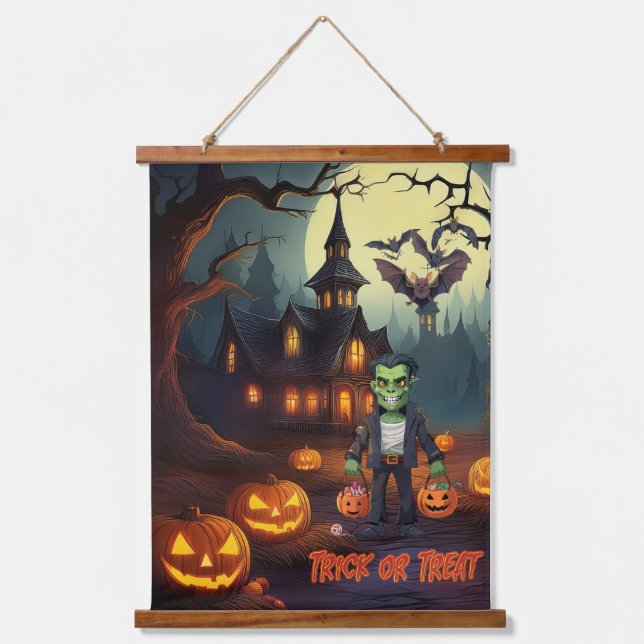 Erie Halloween  Hanging Tapestry (Front)