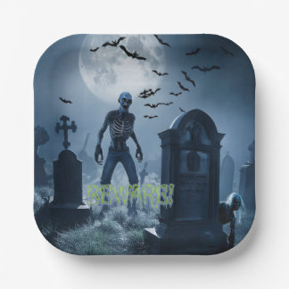 Erie Halloween Paper Plate