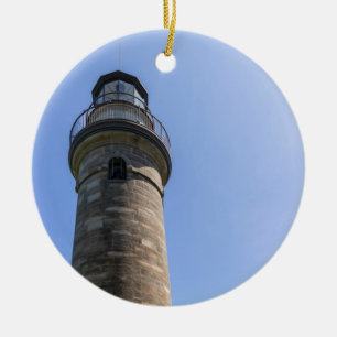 Erie Land Lighthouse Ceramic Tree Decoration