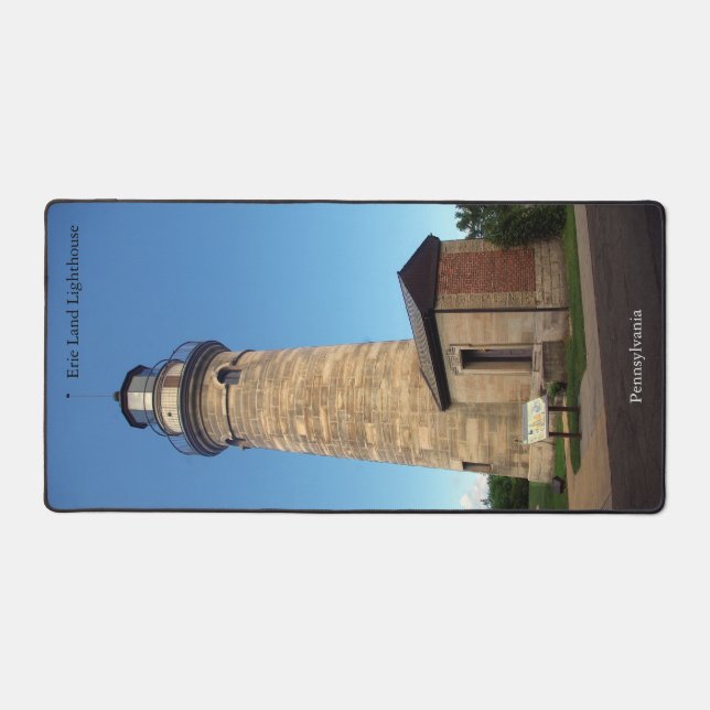 Erie Land Lighthouse desk mat (Front)