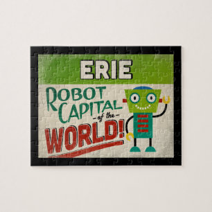 Erie Pennsylvania Robot - Funny Vintage Jigsaw Puzzle