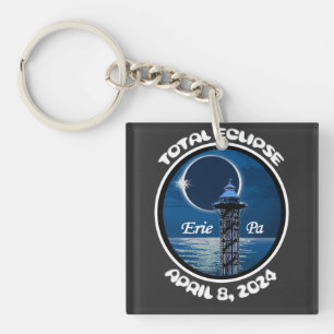 Erie Pennsylvania Total Solar Eclipse April 2024 Key Ring