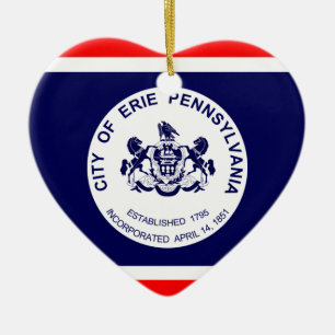 Erie, Pennsylvania, United States Ceramic Tree Decoration