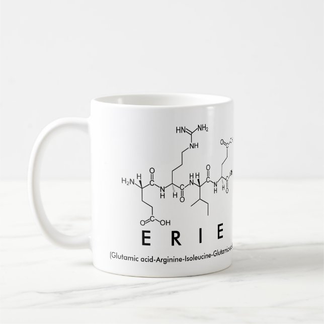 Erie peptide name mug (Left)