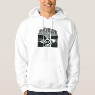 Erie Railroad Suburban Time Tables Cover 1958 Hoodie