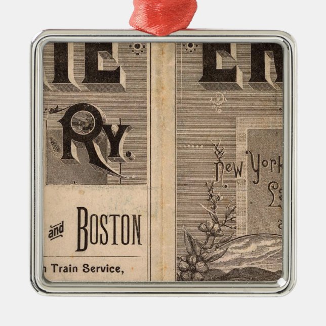 Erie Railway Metal Tree Decoration (Front)