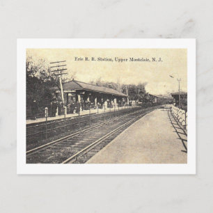 Erie Train Station, Upper Montclair, NJ Vintage Postcard