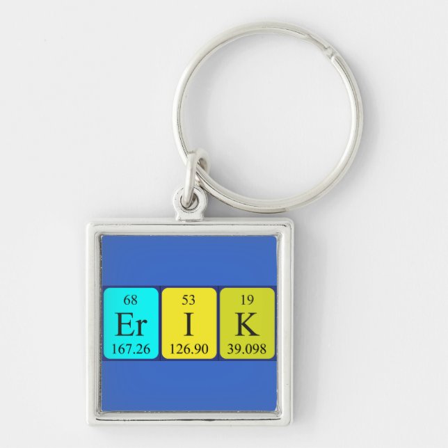 Erik periodic table name keyring (Front)