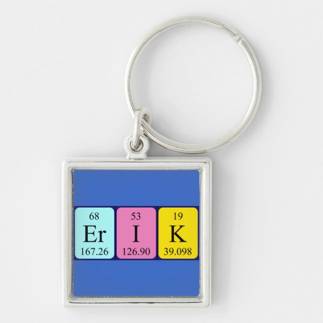 Erik periodic table name keyring (Front)