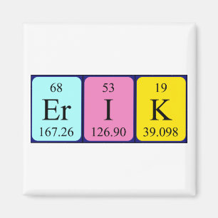Erik periodic table name magnet