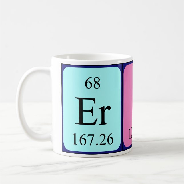 Erik periodic table name mug (Left)