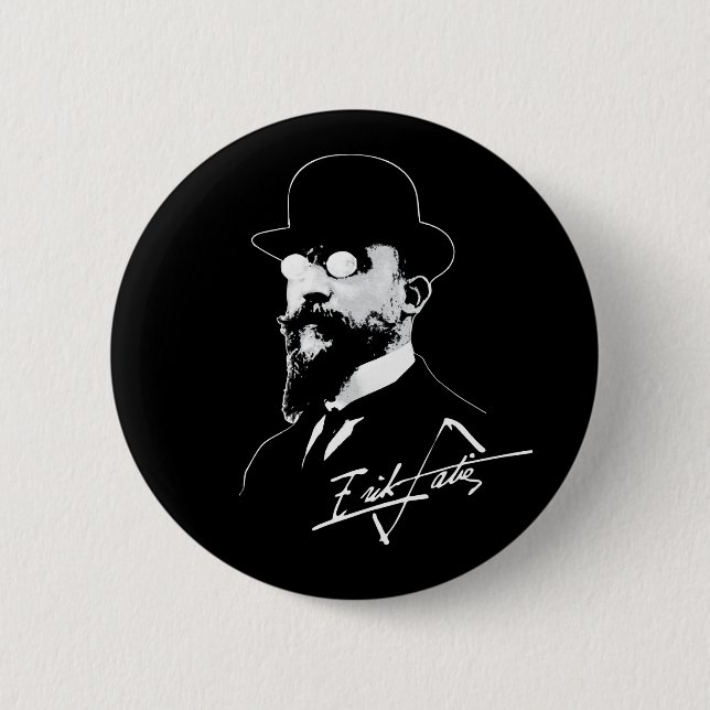 Erik Satie 6 Cm Round Badge (Front)