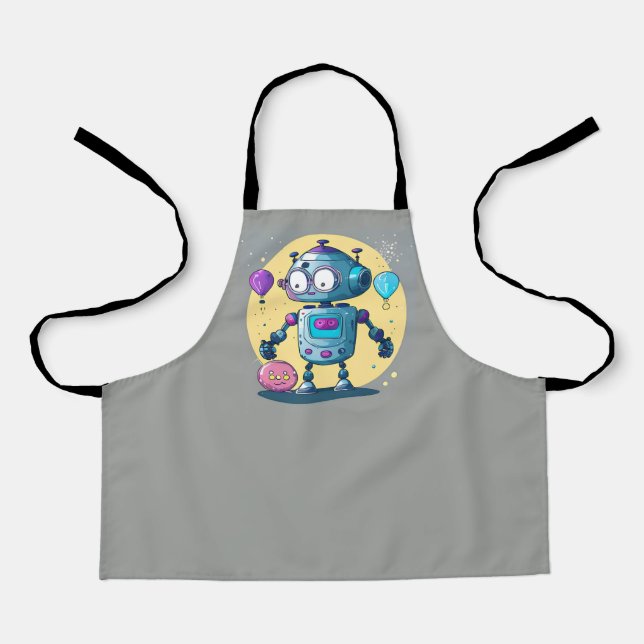 Erik the Brainy Bot Apron (Front)