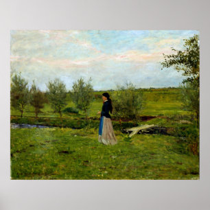 Erik Werenskiold Evening at Pipping Poster