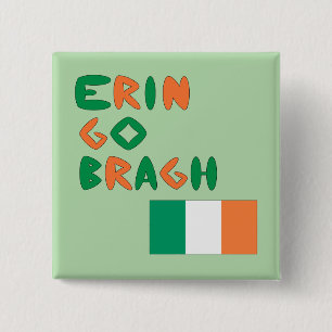 Erin Go Bragh 15 Cm Square Badge