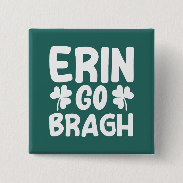 Erin Go Bragh-60850 15 Cm Square Badge (Front)