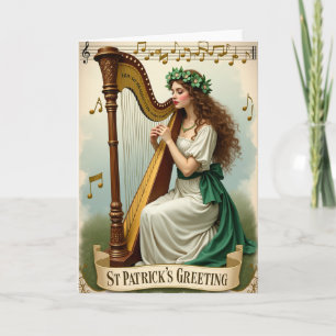Erin Go Bragh Harp Music Card
